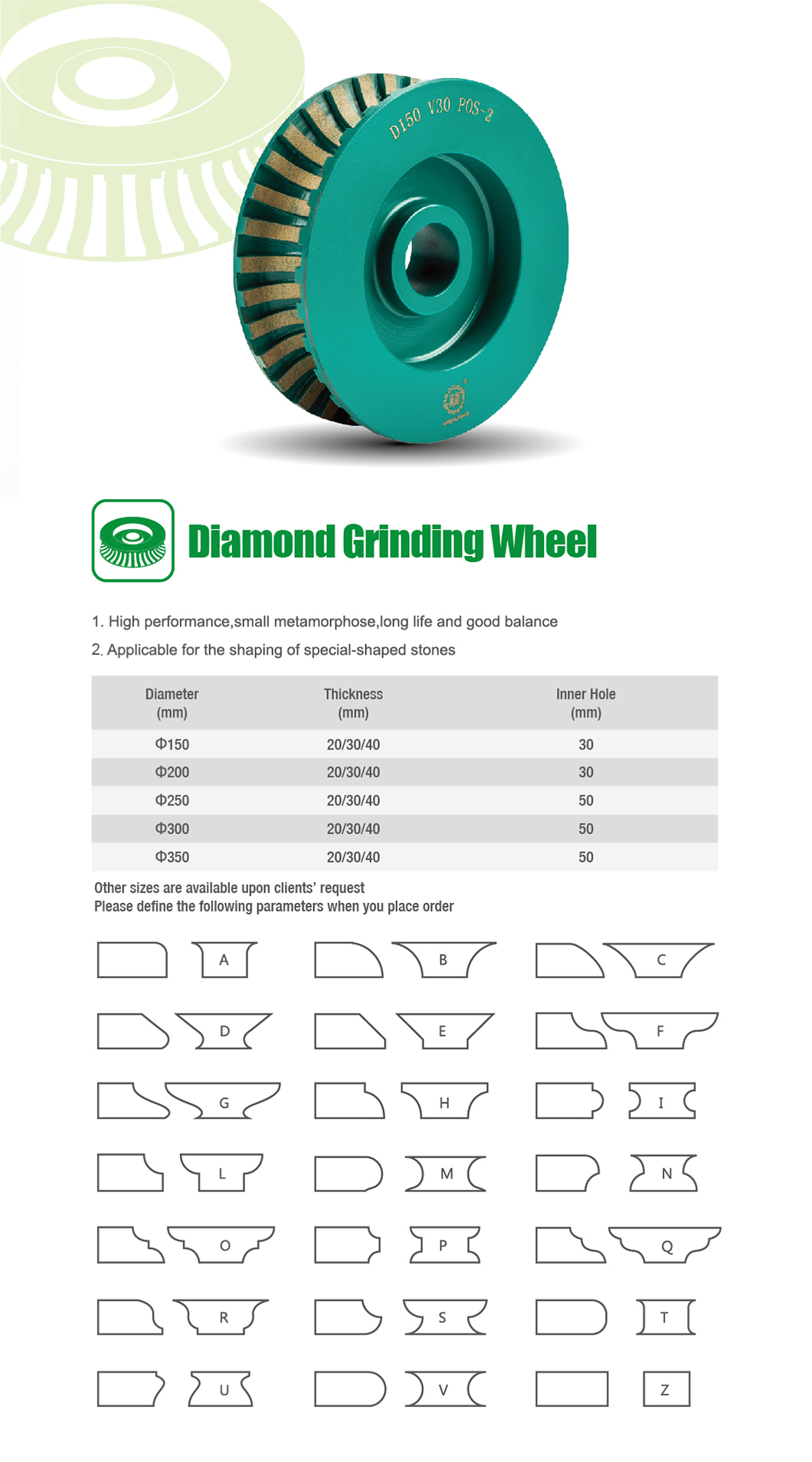 Diamond grinding wheel